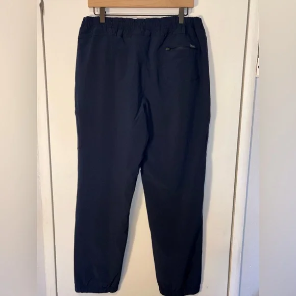 Eddie Bauer Womens Polar Fleece Lined Navy Blue Pull on Travel Pants Size 14 - Picture 5 of 9